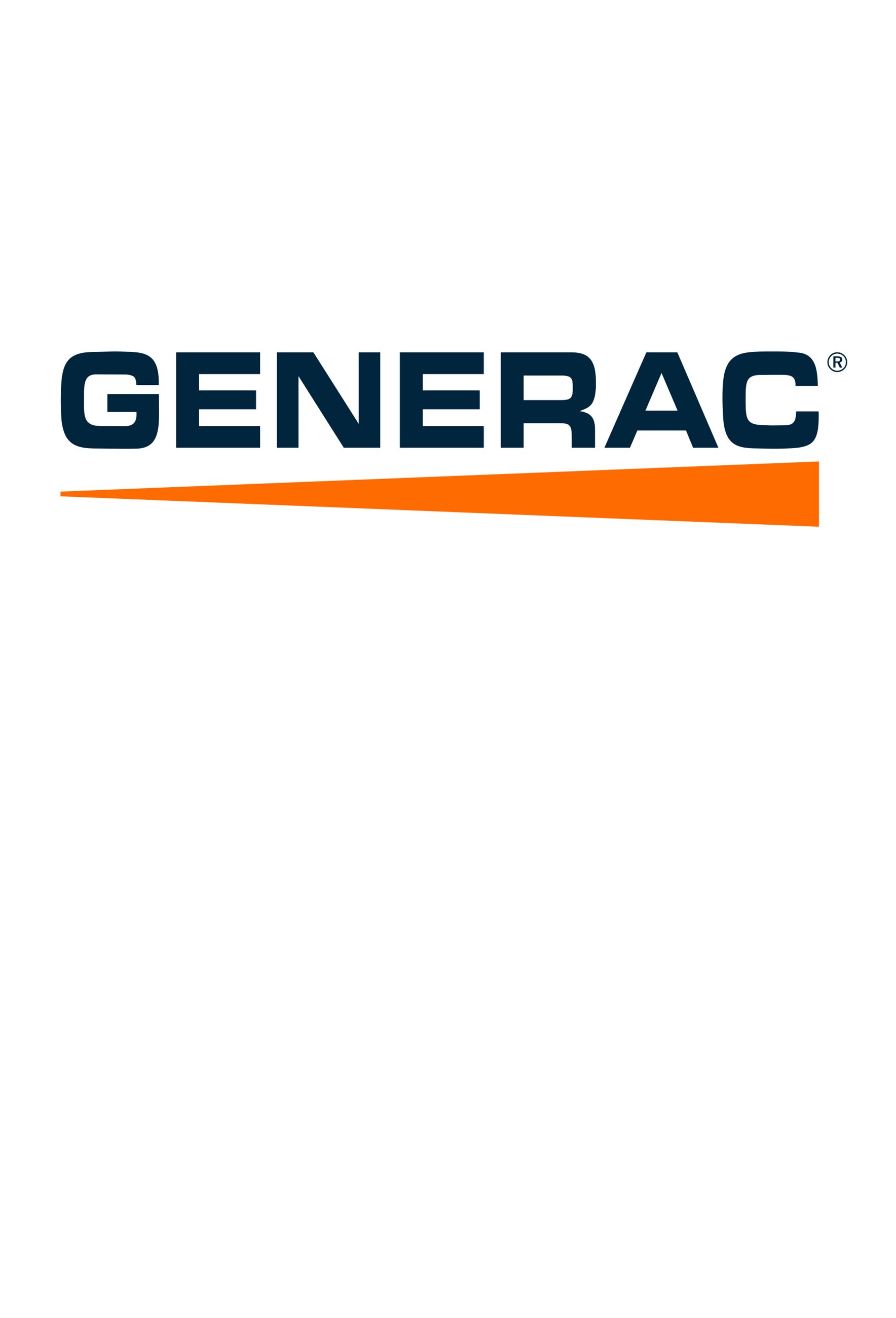 Orange and Blue Generac Logo