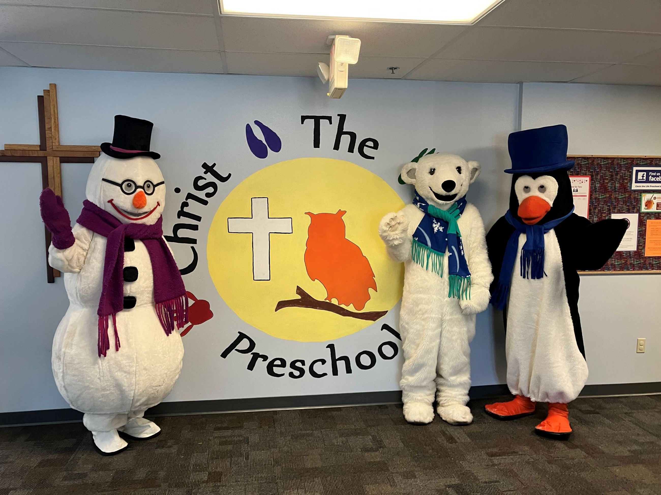 Mascots at Church