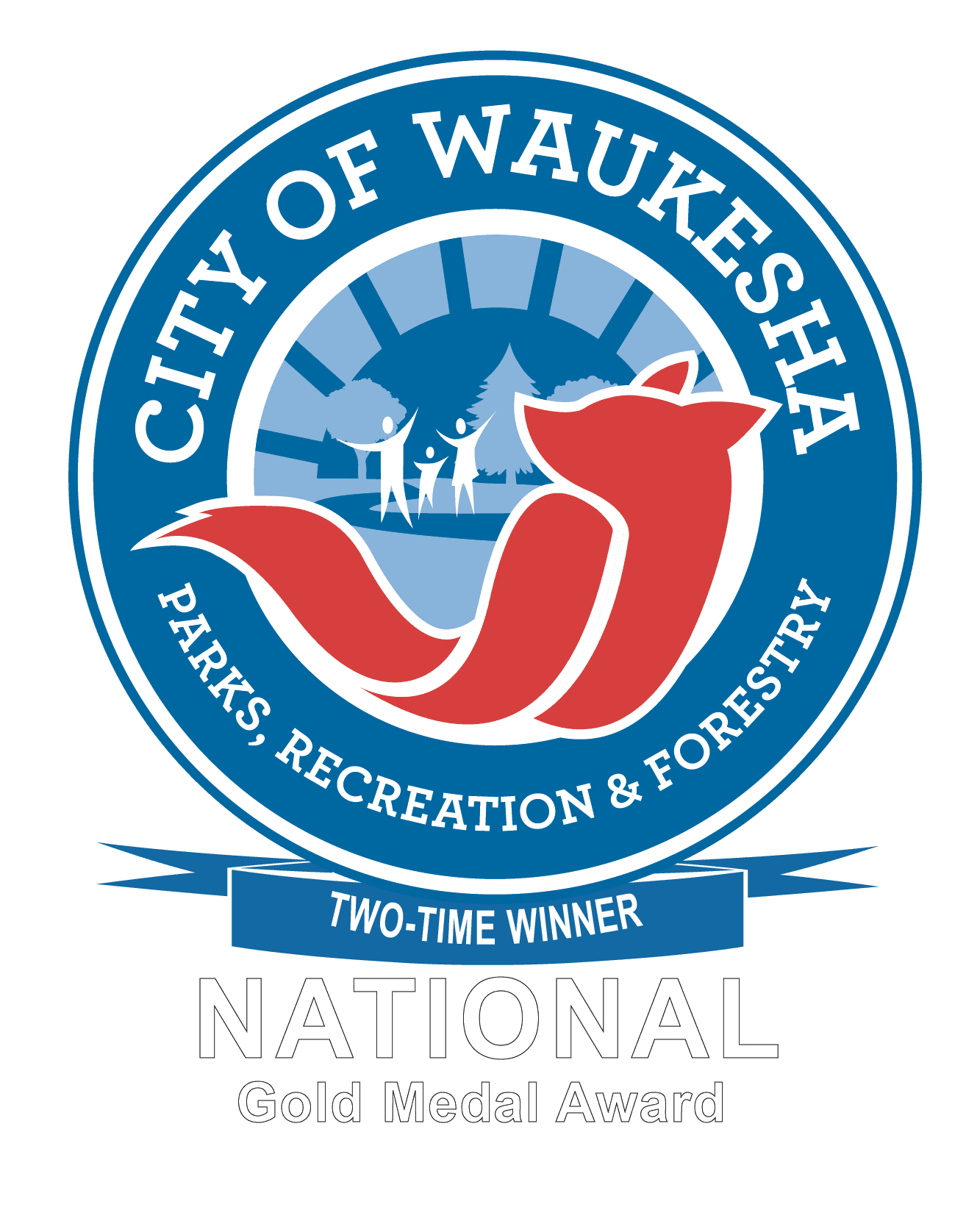 Waukesha_ParkRec_CMYK_Badge_National Gold Medal_Final_White Lettering